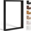Bildershop-24 Cornice per fughe ombreggiante FLEXI per telaio della barella e tele in Nero (opaco), 50 x 70 cm