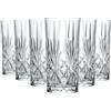 RCR Cristalleria Italiana S.p.a. Linea Melodia | Bicchieri da Acqua e Cocktail in Vetro Moderni Set 6 Bicchieri di Cristallo da 36 Cl