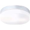 Globo PLAFONIERA Alluminio Vetro Opale 2X40W E27 230V IP44 Art. 32112