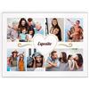 Maverton Stampa foto e scritta su tela personalizzata - poster da parete - quadro su tela moderno grande o piccolo - pensiero per coppia - per anniversario - cuore di famiglia - 30 x 40 cm