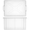 Giganplast 6441 Cassetta Box con Coperchio, Polipropilene, Trasparente, 60 x 42 x 30 cm