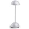 Innoliving lampada LED INN-293 ricaricabile, da tavolo, senza fili touch e dimmerabile, per interni ed esterni, luce naturale 3500K, luca fredda 6500K e calda 2700K, bianca e nera (Bianco)