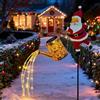 Generico Babbo Natale Con Annaffiatoio, Lanterna Babbo Natale Luminoso Led, Addobbi Natales Giardino Esterno, Lampada Solare Vintage Impermeabile A LED Per Prato Da Giardino Esterno