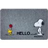 IlGruppone Peanuts Zerbino Ingresso Originale Rettangolare 40 x 60 Cm Tappeto Ingresso Asciugapassi Tappetino Antiscivolo Interno Estero Originale Idea Regalo - Hello