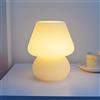SXYSXYSXY LED Lampada da Tavolo Bicchiere Luce Notturna 3000 Mila Dimmerabile con dimmer Moderno Semplice Lampada da Comodino per Camera da Letto Soggiorno Asilo Decorativo H19*P14CM,C