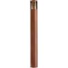 Planetitaly FACADO II ROUND Lampione LED giardino IP65 attacco 1x E27 max 20W palo luminoso luce esterni cortile sentiero viale parco 230V AC diffusore trasparente fumè (Marrone, 100 cm)
