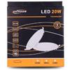OISE ART STORE Trade Shop - Pannello LED Slim 20w Incasso Rotondo Luce Bianco Caldo Freddo Naturale P225at - Bianco Freddo -