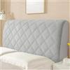AYUOEODM Copri Testiera Letto Matrimoniale Imbottita Tortora,copritestiera Matrimoniale/singolo/una Piazza E Mezza Microfibra Marrone,elasticizzata Trapuntata Cuscino Copertura ( Color : Tortora , Size : 190cm