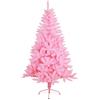 SOLAGUA NAVIDAD Albero di Natale artificiale extra riempito con foglie di ghirlanda, alberi da 150-300cm con supporto in metallo (Rosa, 240cm 1438Tips)