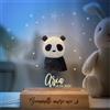 Pixel Artigiani Digitali Pixel® Lampada personalizzata con nome luce notturna per bambini bambina neonato con animali Idea regalo nascita bimbo bimba battesimo compleanno Regalo Natale per neonati Personalizzato (Panda)