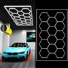 Sedtonmu Lampada LED a Nido d'Ape 6500 K Lampada da Garage LED Esagonale Luci LED Esagonali da Garage per Officina Stazione di Manutenzione Lavaggio Auto Palestra Bar,6000k,1