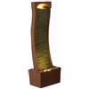 Teamson Home Fontana Curva Moderna LED Ardesia Rossa Per Casa e Giardino