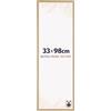 Dutch Frame Factory - Cornice 33x98 cm Faggio Chiaro - Plastica | Vetro acrilico antiriflesso, Montaggio a parete, Adatta per foto, poster o puzzle, Made in Holland