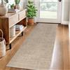 LzreXnvoFxg Tappeto per Corridoio Lungo Tappeto Passatoia Cucina Antiscivolo Lavabile 80 x 350 cm Tappeto Runner per Corridoio Tappeto Ingresso Moderno Tappeto Passatoia per Corridoio Cucina Lavanderie Beige