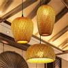 MyLjp Lampada A Sospensione 3-Fiamma E27 Vintage Natural Bamboo Lantern, Retro Lampada In Rattan DIY Altezza Regolabile Lampadario Hanging Soffitto Per Sala Pranzo Camera Da Letto Bar Illuminazione Soffitto