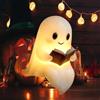 Generico Lampada Fantasma da Lettura Carina Nuovo, Lampada di Halloween a Forma di Fantasma, Statua Fantasma 3D LED Luce Notturna, Decorazione di Halloween per Lettori e Amanti dei Libri,Regalo Donnar