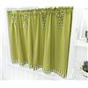 A.Monamour Tenda Corta per Finestra Piccola Verde Opaco Con Fiocco A Quadri Tendina Tenda da Cucina Bistrot Caffè Mezza Tenda Mantovana Tenda a Vetro Tenda a Pannello Tenda Porta Armadio Lavandino