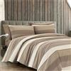 Dorian Home - Set Copripiumino Matrimoniale 250x210 con Sacco in 100% Puro Cotone + 2 Federe Cuscino Letto 50x80 con Patella di 18 cm (Garda Beige, Matrimoniale Queen - 240x220 cm)