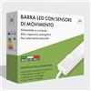 DE SANCTIS LIGHT DESIGN Barra Led con sensore di movimento 12 V Luci Notturna Luce da Esposizione Cucina,Scale, Corridoio, Garage Lampada Guardaroba (100, Luce fredda)