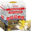 GINMA - Luci Di Natale da Esterno Professionali a Risparmio Energetico e Alta Impermeabilità - Luminarie Natalizie da Esterno (Oro Giallo, 30 Metri (300 LED))