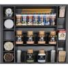 ORGA-BOX I Inserto barattolo multi spezie 513 x 473 x 28 mm grigio lava con struttura perlata Inserto barattolo multi spezie per Tandembox Antaro/Intivo e ModernBox armadio da 60 cm