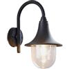 Lindby Applique da esterni dimmerabile (Moderno) colore Nero, applique lampada LED outdoor per facciata/parete terrazzo e balcone