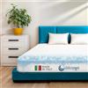 DOLCI SOGNI Topper Matrimoniale Memory Foam 160x190 con Effetto Rinfrescante - Materasso Estivo Fresco, Certificato OEKO-TEX®, Made in Italy, Spessore 5 cm, Comfort per Letto Matrimoniale
