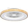 Mantra Iluminación Mantra Tibet LED Ventilatore e Plafone da Soffitto Gestito Da APP Amazon Alexa Google Home By José ignacio Ballester - Legno/Bianco