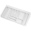 Emuca - Portaposate per cassetto da cucina Vertex/Concept 500, modulo 900 mm, Spalle 16mm, Plastica, bianco
