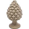 Sicilia Bedda - Pigna in Ceramica Siciliana - Prodotto realizzato interamente a Mano - Pigna decorativa (Avorio, 30_x_16Cm)