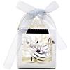 GIVBRO Scatole per caramelle in stile musicale, confezione regalo per bomboniere, confezione regalo per biscotti per feste di compleanno, argento, 50 pezzi
