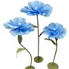 Generic Decorazioni Floreali Giganti,Fiori Decorativi Serigrafati con Base per Feste di Compleanno Giardini Uffici Case Matrimoni Lauree Feste Vetrine di Negozi(Dark blue)