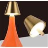 maolo Lampada da Tavolo LED con Tappo di Sughero Dimmerabile 3 Temperature di Luce Batteria Ricaricabile 4000mAh Senza Fili IP54 Per Camera Bar Ristorante Bistrot Arredamento (Oro)