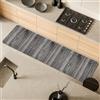 Comart - Tappeto Cucina Malaga - Passatoia 100% PVC - Antimacchia - Antiscivolo - Impermeabile - Tappetino Lavabile in Lavatrice - Corsia Moderna per Cucina e Corridoio - Legno Grigio - 55x230 cm