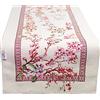 GIURI TESSUTI - RUNNER Centrotavola in tessuto Gobelin Jacquard, Realizzato a mano in Italia (RUNNER - SAKURA)
