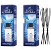 Generic Felce Azzurra Diffusore Ambiente a Bastoncini, Fragranza Classico Original, Formato 120 ml (2 Unità) + Ricambio 10 Bastoncini Per Diffusori Neri