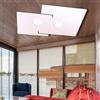 BOGGIA TOP LIGHT Plafoniera Led Linea Echo 1161/2 due punti luce moderna elegante piatta metallo verniciato bianco parete soffitto - lampadine Led GX53 comprese (Luce Naturale 4000 K)