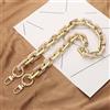 Anevous Catena per borse in acrilico, per catena, da donna, con fibbie in metallo, larghezza 60 cm, colore beige