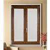 mauro Tende,Tendine corte mezza finestra a pannello -set.2 Tendine-altezza 60/90/120/160/180/200 - tessuto bianco effetto lino - lxh 45x120 cm