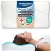 Michelangelo HomeRelax - 1 Cuscino Cervicale PREMIUM in Memory Foam + Federa di Ricambio Per Dormire Made in Italy DISPOSITIVO MEDICO Ortopedico Ergonomico Anallergico Traspirante