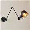 Winlams Lampada da parete industriale vintage allungabile a maniche lunghe retrò lampada da parete industriale lampada da parete lampada da parete regolabile