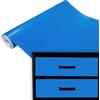 DecoMeister Pellicola Adesiva Tinta Unita per Mobili 45x100 cm - Carta Adesiva in PVC Lavabile per Rinnovare Porte, Tavoli e Scaffali - Pellicola Decorativa Pratica e Resistente - Airblue Opaco
