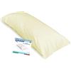 Tex family Federa Queen per Cuscino Letto Maxi Misura cm. 55 X 160 - Giallino
