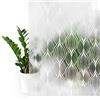 DecoMeister Pellicola Statica per Finestre 45x150 cm - Pellicola per Vetri Decorativa in PVC Perdita di Luce e Senza Colla - Facile da Applicare per Finestra e Cabina Doccia - Charis
