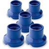 AMARCORDS - 5 Plafoniere in porcellana attacco e27 base applique portalampade vintage colore BLU