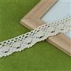 Wambere Nastro Vintage in Pizzo in Cotone,Nastro Decorativo in Pizzo,Bordatura all'Uncinetto,per Cucito,Artigianato,Decorazione Natalizia,Matrimonio,Scrapbooking,Confezione Regalo,Colore Beige,4 cm x 10 m