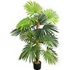 Decovego Palmier Palma Plante Artificielle Artificiel 120 cm | plastica, facile da pulire, anallergico, sempreverde, decorazione per interni per soggiorno e ufficio
