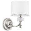 MAYTONI DECORATIVE LIGHTING Alicante Lampada da parete Neoclassic Nichel Metallo e vetro 40 W Neoclassic IP 20 AC 220-240 E14 non incl.