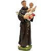 Generico Statua di Sant'Antonio da Padova con Bambino Gesù, 15 cm, Resina Dipinta a Mano, Made in Italy