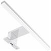 HAJDUK FURNITURE Lampada Specchio LED 40 cm per Bagno, IP44, 4000K Luce Neutra, Lampada da Parete 230V, 250lm, Cromo, Lampada Specchio Bagno LED Moderna
